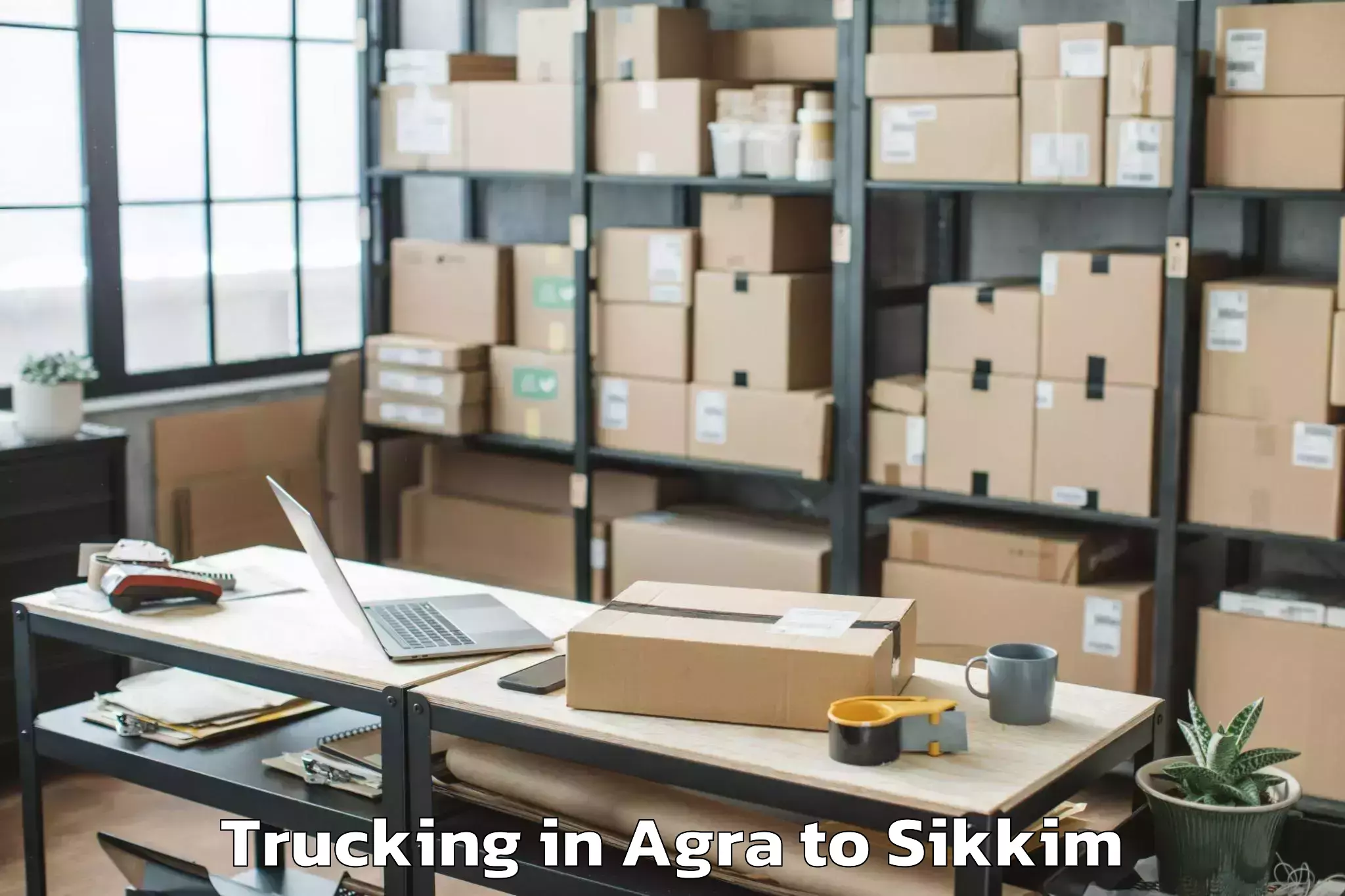 Leading Agra to Mangan Trucking Provider